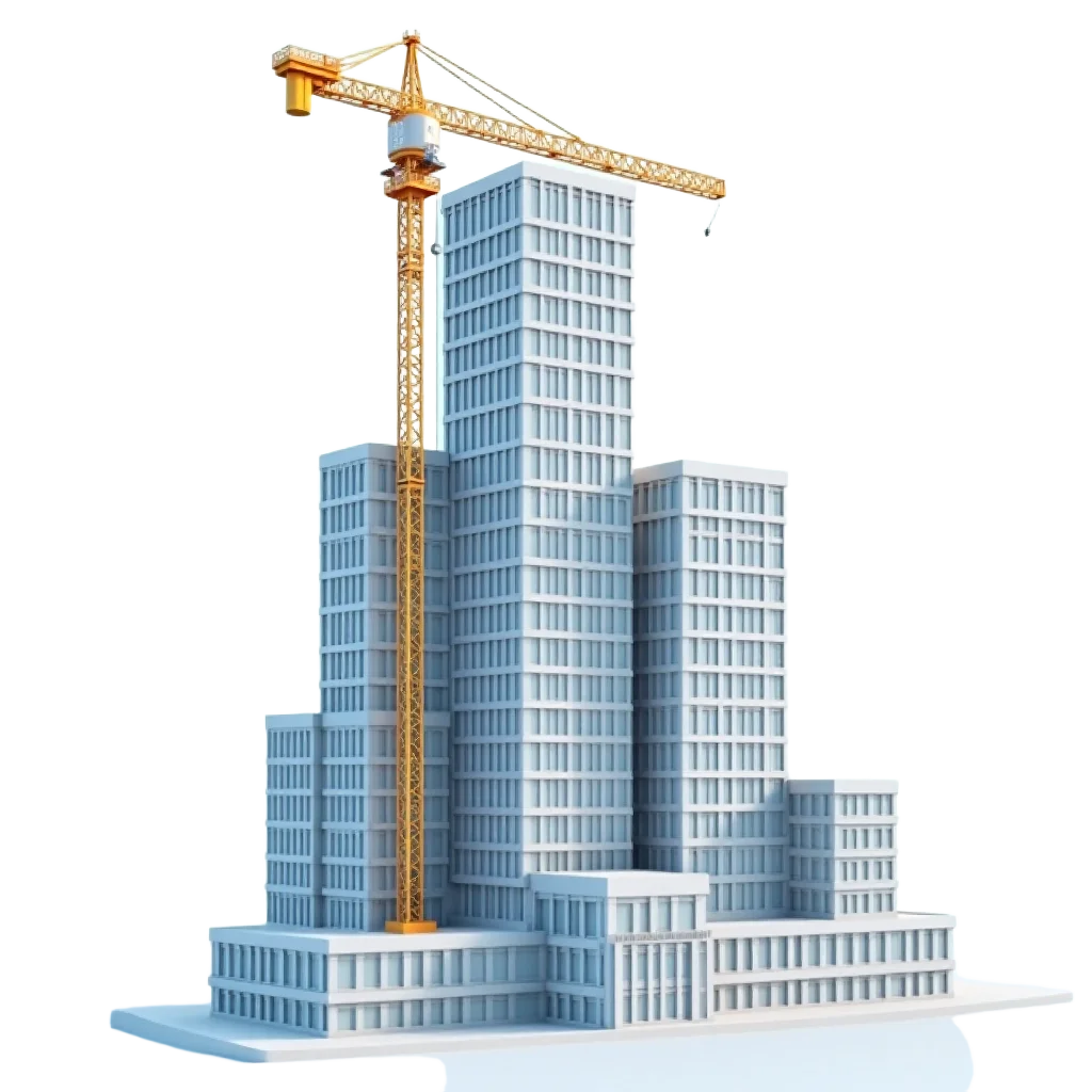 Construction Site with Crane